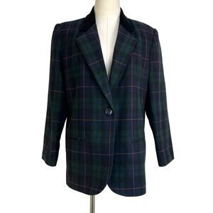 Vintage Blackwatch Tarten Plaid Wool Blazer by Sag Harbour